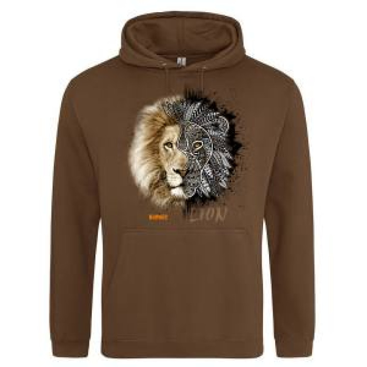 Sweatshirt à capuche Lion Native Tribes Bioparc Caramel M