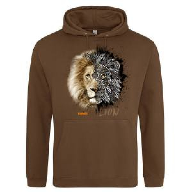 Sweatshirt à capuche Lion Native Tribes Bioparc Olive Green S