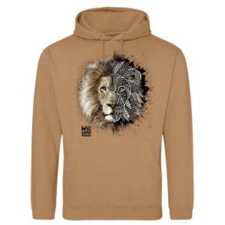Sweatshirt à capuche Lion Native Tribes Safari de Peaugres Caramel XS