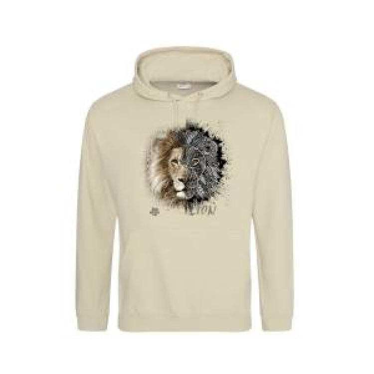 Sweatshirt à capuche Lion Native Tribes Zoo Boissière du Dore Desert Sand S