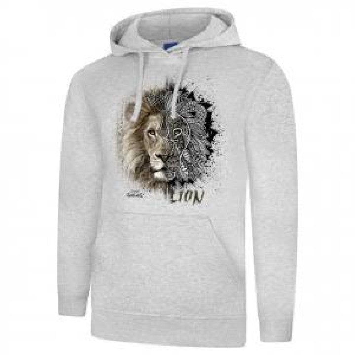 Sweatshirt à capuche Lion Native Tribes Zoo des Sables dOlonne Caramel M