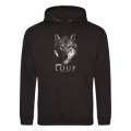 Sweatshirt à capuche Loup Gamme Black Bioparc Noir Profond S