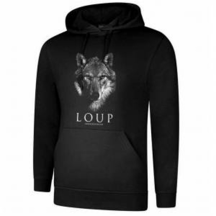 Sweatshirt à capuche Loup Gamme Black Black S
