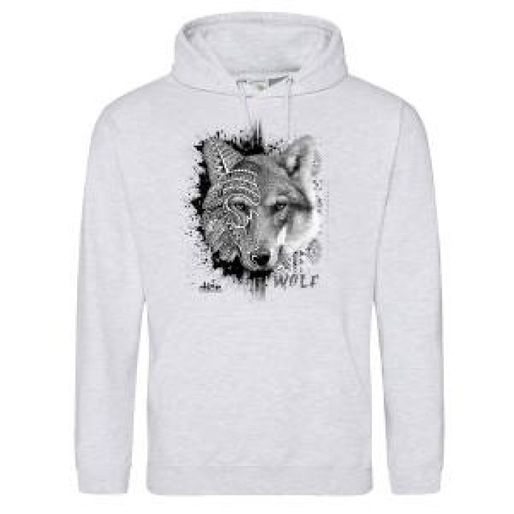 Sweatshirt à capuche Loup Natives Tribes Alpha Parc Animalier Ash XS