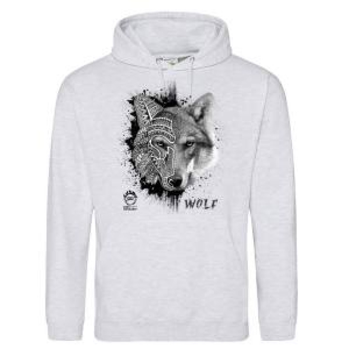 Sweatshirt à capuche Loup Natives Tribes Parc Animalier des Pyrénées Ash S
