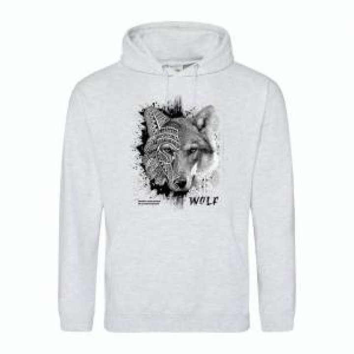 Sweatshirt à capuche Loup Natives Tribes Réserve de la Haute Touche Ash M