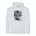 Sweatshirt à capuche Loup Natives Tribes Réserve de la Haute Touche Ash M