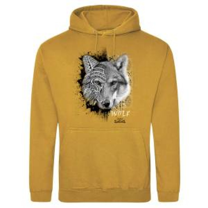 Sweatshirt à capuche Loup Natives Tribes Zoo des Sables dOlonne Airforce Blue M