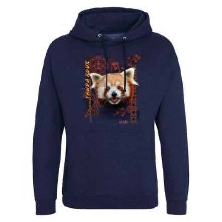 Sweatshirt à capuche Panda Roux Intemporel Cerza New French Navy S