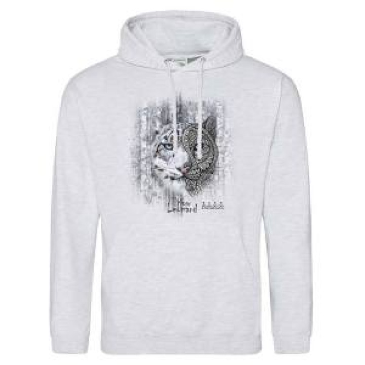 Sweatshirt à capuche Panthère des Neiges Native Tribes Ash S