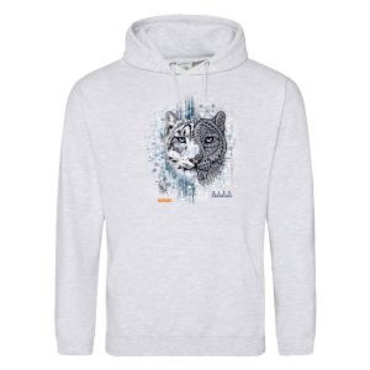 Sweatshirt à capuche Panthère des Neiges Native Tribes Bioparc Ash M