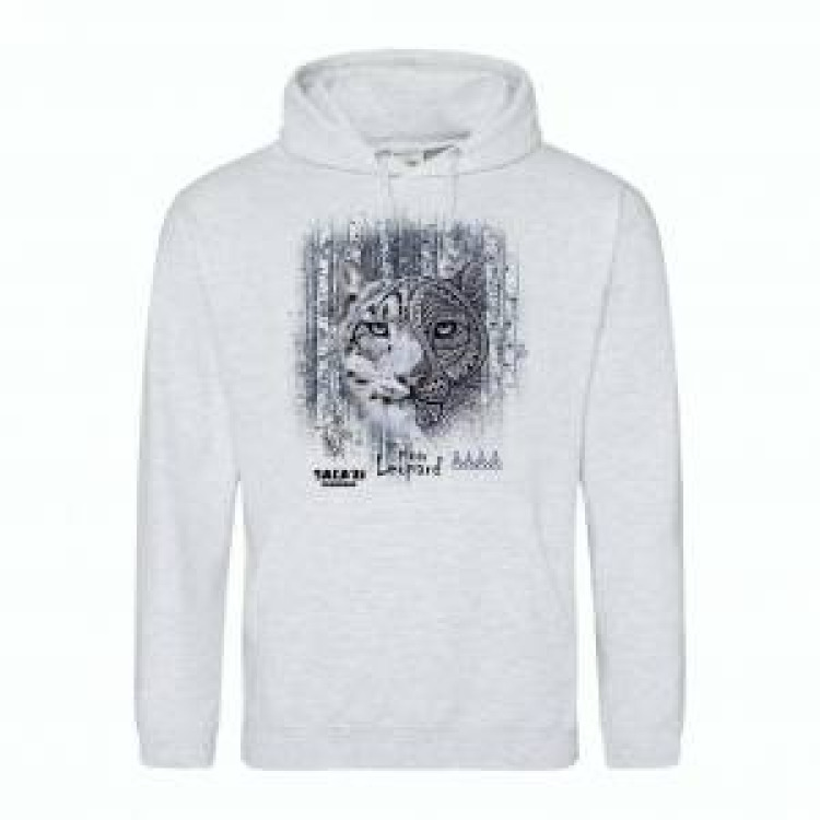Sweatshirt à capuche Panthère des Neiges Native Tribes Safari de Peaugres Peppermint XS