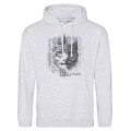 Sweatshirt &agrave; capuche Panth&egrave;re des Neiges Native Tribes Ash S