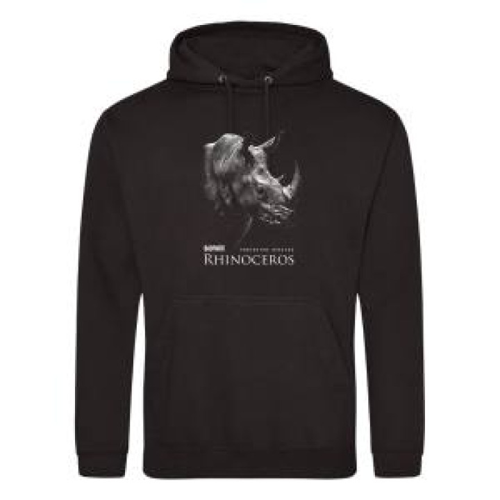 Sweatshirt à capuche Rhinoceros Gamme Black Bioparc Noir Profond S