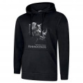 Sweatshirt &agrave; capuche Rhinoceros + transfert Col Cerza Noir S