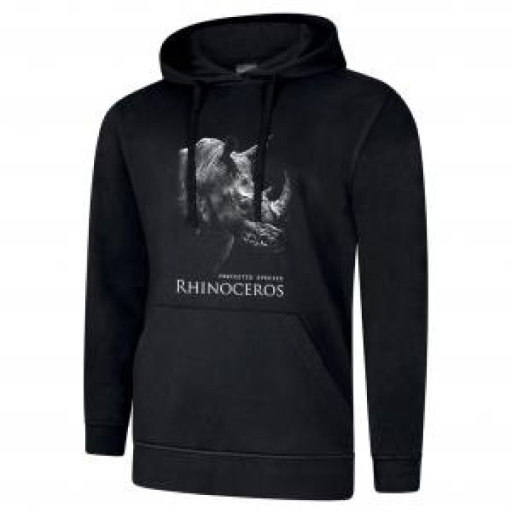 Sweatshirt à capuche Rhinoceros  transfert Col Cerza Noir M