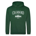 Sweatshirt à capuche Sérigraphie Château de Chambord Baby Pink XS