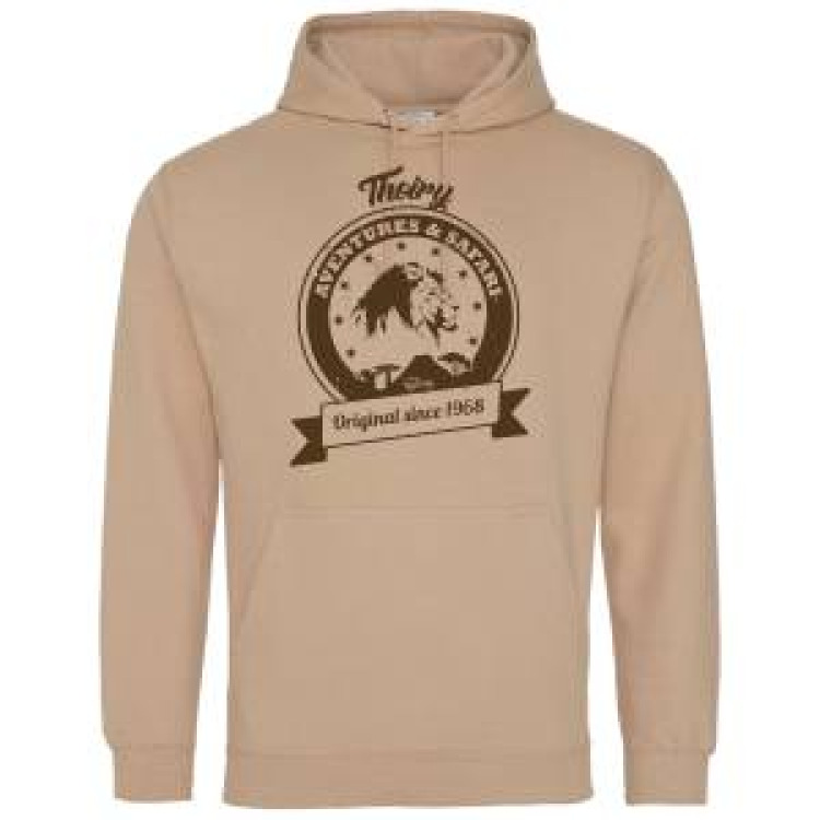 Sweatshirt &agrave; capuche S&eacute;rigraphie Lion Thoiry Aventures & Safari Nude M