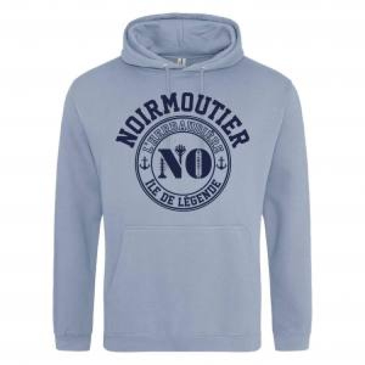 Sweatshirt &agrave; capuche S&eacute;rigraphie Noirmoutier &Icirc;le de L&eacute;gende Jet Black XS