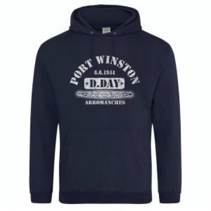 Sweatshirt à capuche Sérigraphie Port Winston Baby Pink S