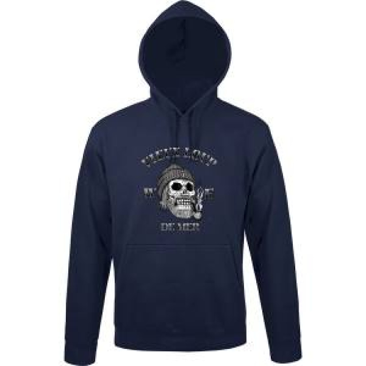 Sweatshirt &agrave; capuche Vieux Loup de Mer French Marine XS