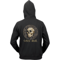 Sweatshirt &agrave; capuche zipp&eacute; Celtic Skull T&ecirc;te de Mort Black S