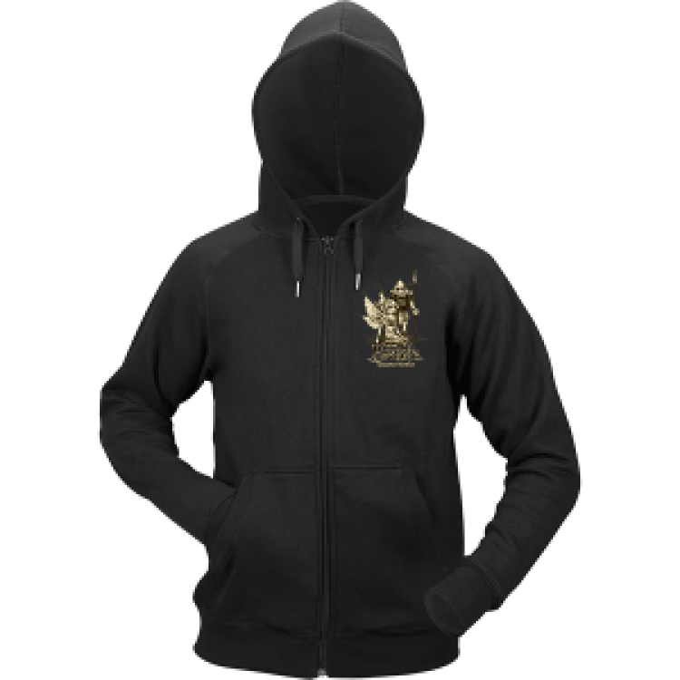 Sweatshirt &agrave; capuche zipp&eacute; Korrigan Lance Black S