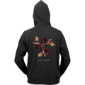 Sweatshirt &agrave; capuche zipp&eacute; Triskell 3 Dragons Black S