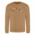 Sweatshirt col rond Origines Zoo de Jurques Caramel S