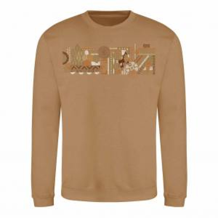 Sweatshirt col rond Origines Zoo de Jurques Caramel M