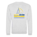 Sweatshirt col rond Transfert pocket logo c&ocirc;t&eacute; Mer + transfert dos logo Boutique c&ocirc;t&eacute; Mer Ash XS