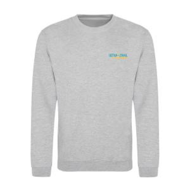 Sweatshirt col rond Transfert Ultra Trail  transfert manche gauche Carte  Oiso Gris Chiné XS