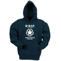 Sweatshirt enfant &agrave; capuche Etoile D-Day Omaha Beach Normandie Marine 4 ans