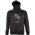 Sweatshirt enfant &agrave; capuche Rhinoceros Gamme Black Zoo de Thoiry Noir 8 ans