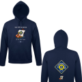 Sweatshirt enfant &agrave; capuche SNSM la Mer sans l&rsquo;amer Port en Bessin + dos Sauveteur en Mer Marine 4 ans