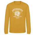 Sweatshirt enfant col rond Sérigraphie Tête de Tigre le Pal Mustard 7/8 ans