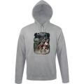 Sweatshirt unisexe &agrave; capuche Chevalier Dinan Gris Chin&eacute; XS