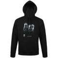 Sweatshirt unisexe &agrave; capuche Loutres (Mod&egrave;le Exclusif) Gamme Black Zoo de Thoiry Noir XS