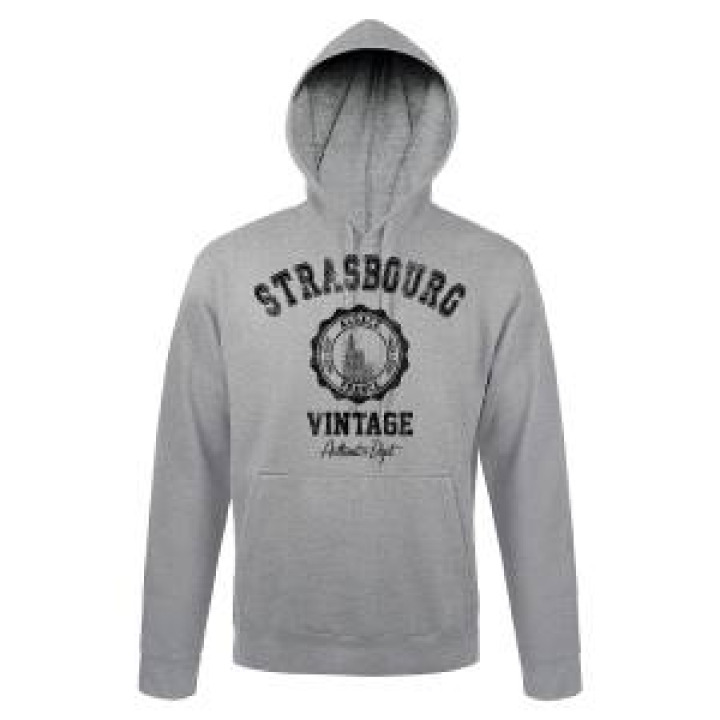 Sweatshirt unisexe à capuche Strasbourg Alsace France Vintage French Marine M