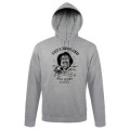Sweatshirt unisexe &agrave; capuche Vieux Briscard des Mers de Br&eacute;hat Gris Chin&eacute; M
