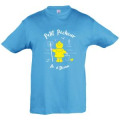 T-shirt bébé Petit Pêcheur d’un Jour Île d’Oléron Aqua 6/12 mois
