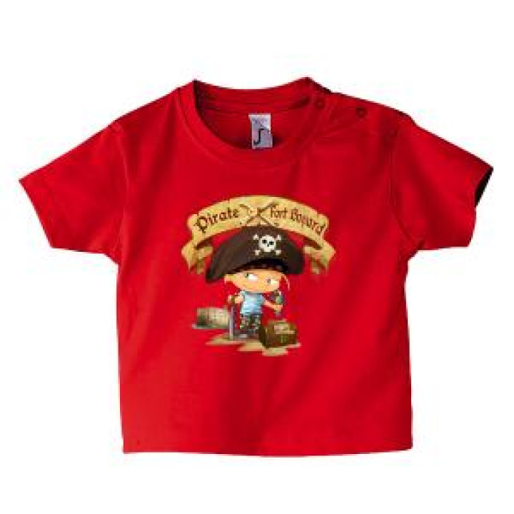 Tshirt bébé Pirate de Fort Boyard Rouge 1218 mois