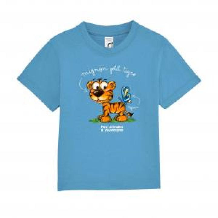 Tshirt bébé Tigre Parc Animalier dAuvergne Rose Flash 36 mois