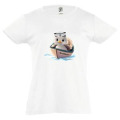 T-shirt bébé Transfert Bébé Mouette dans sa Barque Île d’Oléron Aqua 3/6 mois
