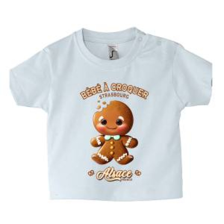 Tshirt bébé Transfert Manala Strasbourg Alsace France Rouge 36 mois