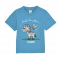 T-shirt bébé Zèbre Parc Animalier d’Auvergne Aqua 3/6 mois