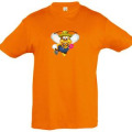 T-shirt enfant Abeille Jardiniere Orange 2 ans