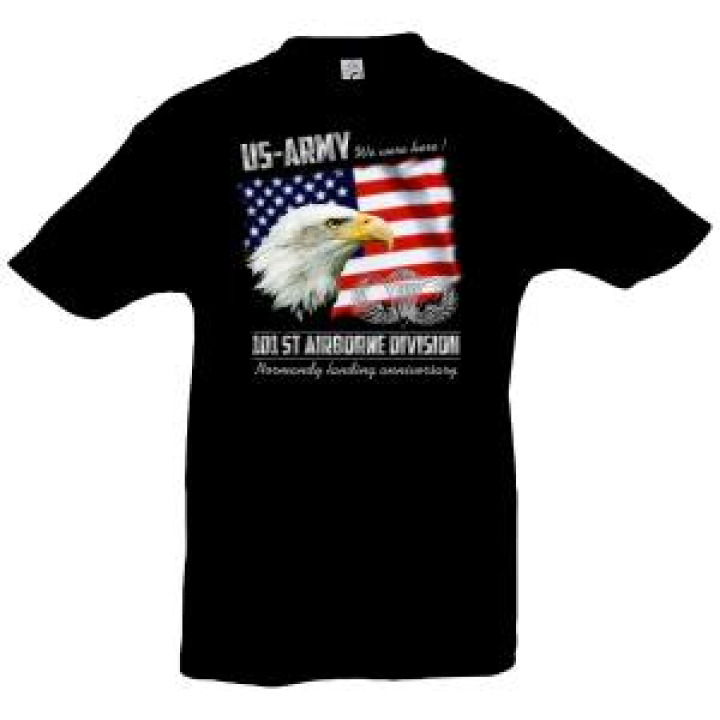 Tshirt enfant Aigle 101ème Airborne Noir Profond 6 ans