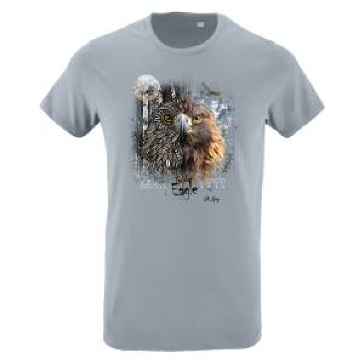 T-shirt enfant Aigle Native Tribes Saint Lary Gris Pur 10 ans