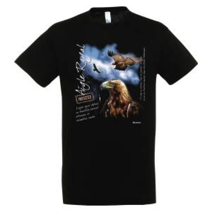 Tshirt enfant Aigle Pyrénées Noir Profond 6 ans